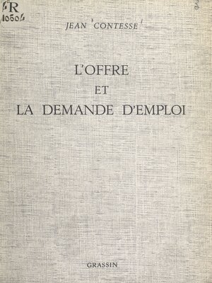 cover image of L'offre et la demande d'emploi